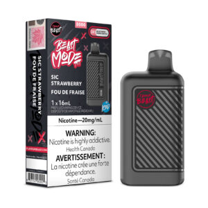Sic Strawberry Iced Flavour Beast Beast Mode – Disposable Vape
