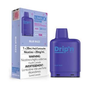 Blue Razz Drip’n Boost – Level X Pod