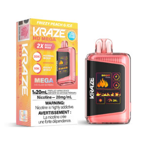 Frizzy Peach G Ice Kraze HD Mega – Disposable Vape