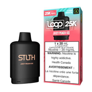 Juicy Peach Ice STLTH Loop 25K Pod