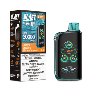 Snazzy S Storm Ice Drip’n by Envi Fasta Blast 30K – Disposable Vape