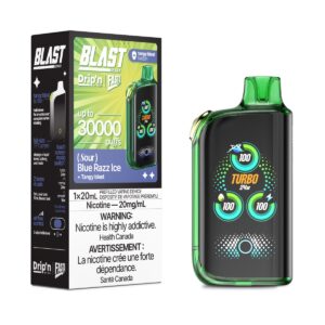 Blue Razz Ice Sour Drip’n by Envi Fasta Blast 30K – Disposable Vape