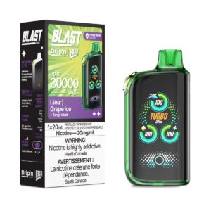 Grape Ice Sour Drip’n by Envi Fasta Blast 30K – Disposable Vape