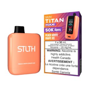 Peach White Grape Ice STLTH Titan Max – Disposable Vape