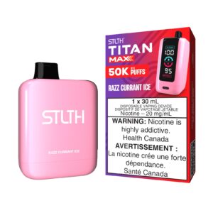 Razz Currant Ice STLTH Titan Max – Disposable Vape