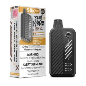 Good Ol’ Golden Tobacco Flavour Beast Mode Max 2 – Disposable Vape