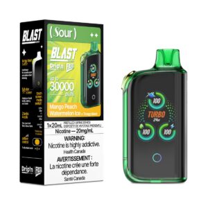 Mango Peach Watermelon Ice Sour Drip’n by Envi Fasta Blast 30K – Disposable Vape