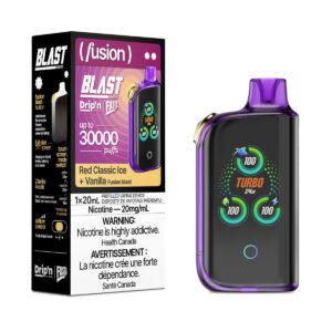 Red Classic Ice Vanilla Fusion Drip’n by Envi Fasta Blast 30K – Disposable Vape