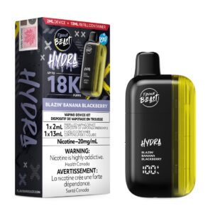 Blazin Banana Blackberry Flavour Beast Hydra 18K – Disposable Vape