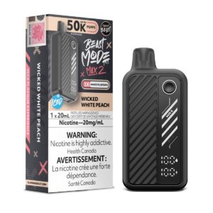 Wicked White Peach Beast Mode Max 2 – Disposable Vape