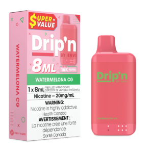 Watermelona CG Drip’n by Envi 8mL – Disposable Vape