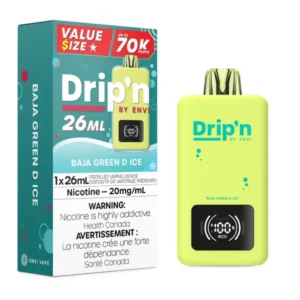 Baja Green D Ice Drip’n by Envi 26mL – Disposable Vape